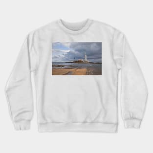 Storm Clouds at St Mary's Island Crewneck Sweatshirt